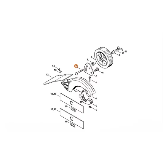 STIHL  Śruba zamkowa M8x60 9027 068 1972